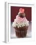 Cupcake for Valentine's Day-null-Framed Photographic Print