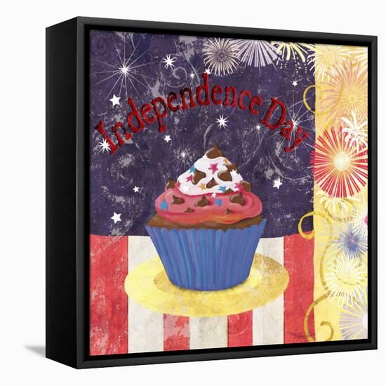 Cupcake Holidays III-Fiona Stokes-Gilbert-Framed Stretched Canvas