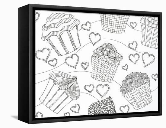 Cupcake Love-Pam Varacek-Framed Stretched Canvas