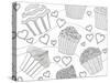 Cupcake Love-Pam Varacek-Stretched Canvas