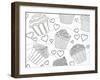 Cupcake Love-Pam Varacek-Framed Art Print