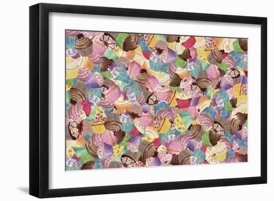 Cupcake Mania-Fiona Stokes-Gilbert-Framed Giclee Print