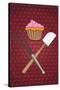 Cupcake - Whisk and Spatula-null-Stretched Canvas