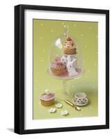 Cupcakes and Flowers-Louis Gaillard-Framed Art Print