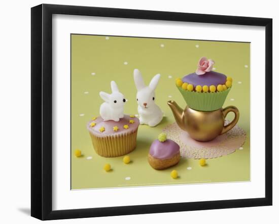 Cupcakes and Rabbits-Louis Gaillard-Framed Art Print