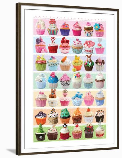 Cupcakes Celebration-null-Framed Premium Giclee Print