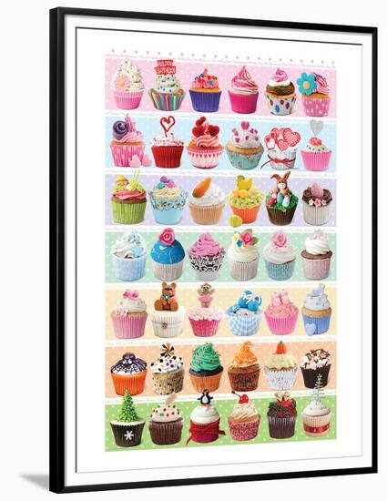 Cupcakes Celebration-null-Framed Premium Giclee Print