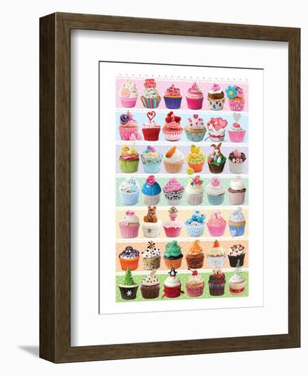 Cupcakes Celebration-null-Framed Art Print