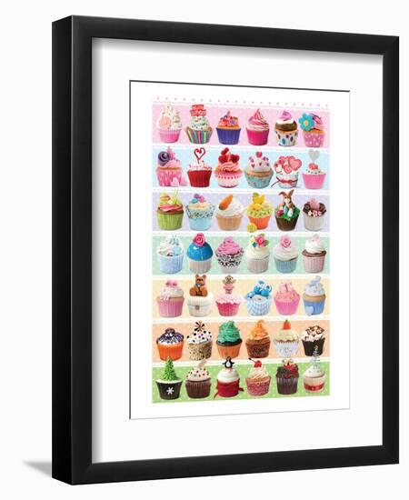 Cupcakes Celebration-null-Framed Art Print