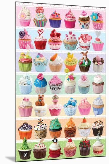 Cupcakes Celebration-null-Mounted Poster