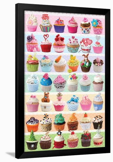 Cupcakes Celebration-null-Framed Poster