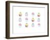 Cupcakes Dozen-Jennifer Zsolt-Framed Giclee Print