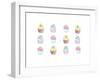 Cupcakes Dozen-Jennifer Zsolt-Framed Giclee Print