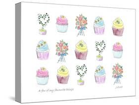 Cupcakes Flowers-Jennifer Zsolt-Stretched Canvas