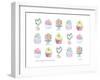 Cupcakes Flowers-Jennifer Zsolt-Framed Giclee Print