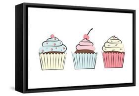 Cupcakes III-Martina Pavlova-Framed Stretched Canvas