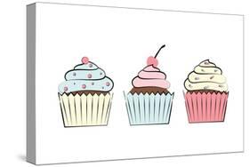 Cupcakes III-Martina Pavlova-Stretched Canvas