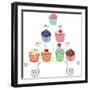 Cupcakes On A Stand-dmstudio-Framed Art Print