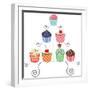 Cupcakes On A Stand-dmstudio-Framed Art Print