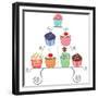Cupcakes On A Stand-dmstudio-Framed Premium Giclee Print