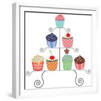 Cupcakes On A Stand-dmstudio-Framed Premium Giclee Print