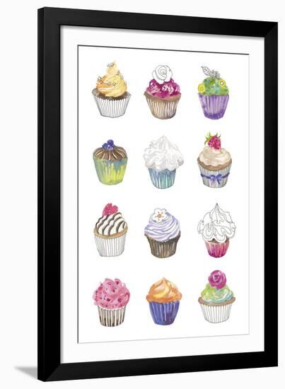 Cupcakes-Sandra Jacobs-Framed Giclee Print