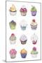 Cupcakes-Sandra Jacobs-Mounted Giclee Print