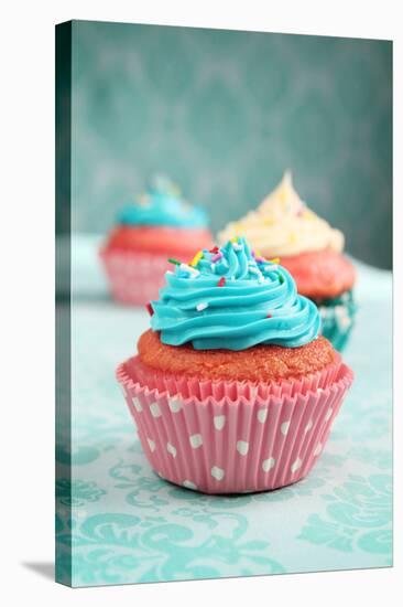 Cupcakes-pink candy-Stretched Canvas