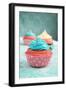 Cupcakes-pink candy-Framed Photographic Print