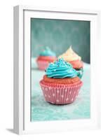 Cupcakes-pink candy-Framed Photographic Print