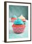 Cupcakes-pink candy-Framed Photographic Print