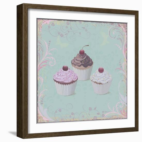 Cupcakes-Milovelen-Framed Art Print