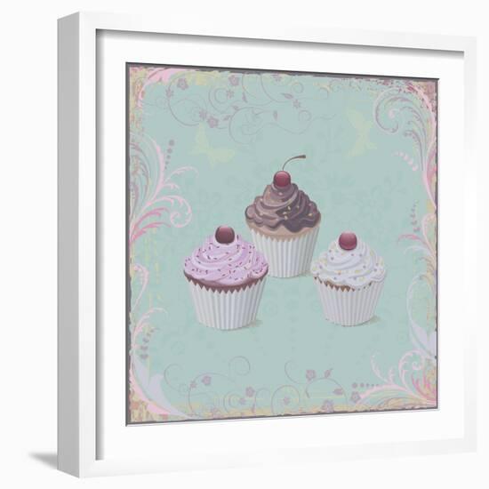 Cupcakes-Milovelen-Framed Art Print