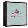 Cupcakes-Milovelen-Framed Stretched Canvas