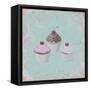 Cupcakes-Milovelen-Framed Stretched Canvas