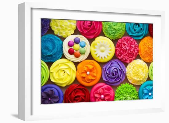 Cupcakes-Ruth Black-Framed Art Print