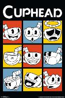 CUPHEAD - FACES-null-Lamina Framed Poster