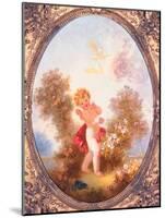 Cupid Among Roses, or Love the Sentinel, C.1775-Jean-Honore Fragonard-Mounted Giclee Print