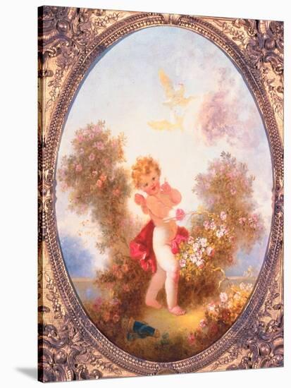 Cupid Among Roses, or Love the Sentinel, C.1775-Jean-Honore Fragonard-Stretched Canvas