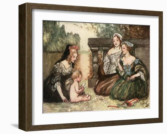 Cupid and My Campaspe Play'D at Cards for Kisses-Robert Anning Bell-Framed Giclee Print