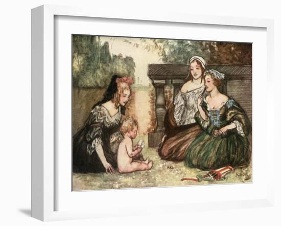 Cupid and My Campaspe Play'D at Cards for Kisses-Robert Anning Bell-Framed Giclee Print