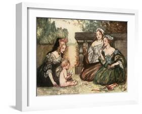 Cupid and My Campaspe Play'D at Cards for Kisses-Robert Anning Bell-Framed Giclee Print