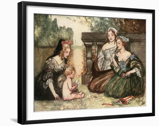 Cupid and My Campaspe Play'D at Cards for Kisses-Robert Anning Bell-Framed Giclee Print