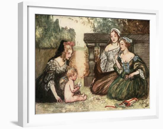 Cupid and My Campaspe Play'D at Cards for Kisses-Robert Anning Bell-Framed Giclee Print