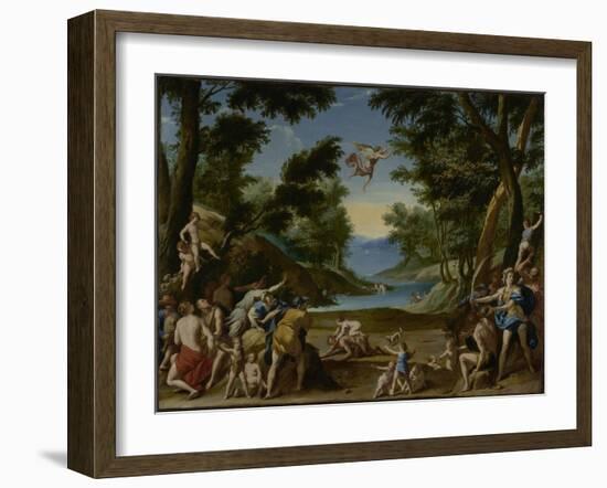 Cupid and Pan, c.1600-Federico Zuccaro-Framed Giclee Print