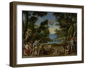 Cupid and Pan, c.1600-Federico Zuccaro-Framed Giclee Print
