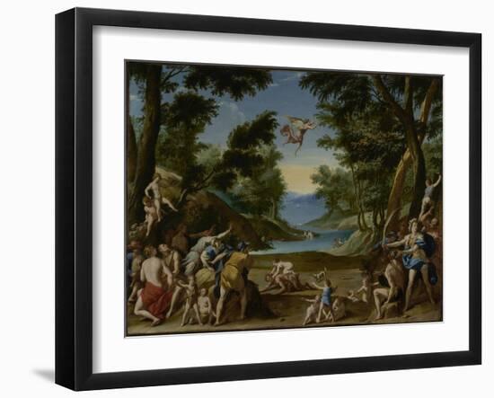 Cupid and Pan, c.1600-Federico Zuccaro-Framed Giclee Print