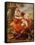 Cupid and Pan-Pietro Da Cortona-Framed Stretched Canvas