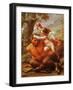 Cupid and Pan-Pietro Da Cortona-Framed Giclee Print