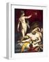Cupid and Psyche, 1589-Jacopo Zucchi-Framed Giclee Print